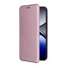 For OPPO Find X8 Pro Carbon Fiber Texture Flip Leather Phone Case(Pink) - 2