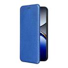 For OPPO Find X8 Pro Carbon Fiber Texture Flip Leather Phone Case(Blue) - 2