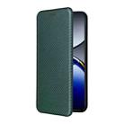 For OPPO Find X8 Pro Carbon Fiber Texture Flip Leather Phone Case(Green) - 2