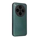 For OPPO Find X8 Pro Carbon Fiber Texture Flip Leather Phone Case(Green) - 3