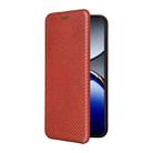 For OPPO Find X8 Pro Carbon Fiber Texture Flip Leather Phone Case(Brown) - 2