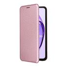 For OPPO A3 Pro Global Carbon Fiber Texture Flip Leather Phone Case(Pink) - 2