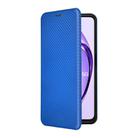 For OPPO A3 Pro Global Carbon Fiber Texture Flip Leather Phone Case(Blue) - 2