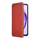 For OPPO A3 Pro Global Carbon Fiber Texture Flip Leather Phone Case(Brown) - 2
