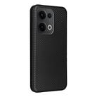 For OPPO Reno13 5G Global Carbon Fiber Texture Flip Leather Phone Case(Black) - 3