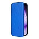 For OPPO Reno13 5G Global Carbon Fiber Texture Flip Leather Phone Case(Blue) - 2
