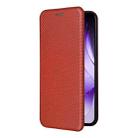 For OPPO Reno13 5G Global Carbon Fiber Texture Flip Leather Phone Case(Brown) - 2