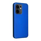 For OPPO Reno13 F 5G Carbon Fiber Texture Flip Leather Phone Case(Blue) - 2