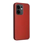 For OPPO Reno13 F 5G Carbon Fiber Texture Flip Leather Phone Case(Brown) - 2