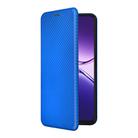 For OPPO A5 Pro 5G Global Carbon Fiber Texture Flip Leather Phone Case(Blue) - 2