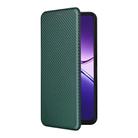 For OPPO A5 Pro 5G Global Carbon Fiber Texture Flip Leather Phone Case(Green) - 2