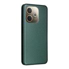 For OPPO A5 Pro 5G Global Carbon Fiber Texture Flip Leather Phone Case(Green) - 3
