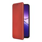 For OPPO A5 Pro 5G Global Carbon Fiber Texture Flip Leather Phone Case(Brown) - 2