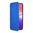 For OPPO F29 5G Carbon Fiber Texture Flip Leather Phone Case(Blue) - 2