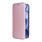 For OPPO Find X8s 5G Carbon Fiber Texture Flip Leather Phone Case(Pink) - 2