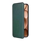 For OPPO Find X8s+ 5G Carbon Fiber Texture Flip Leather Phone Case(Green) - 2