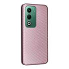 For OPPO A5 5G / 4G Global Carbon Fiber Texture Flip Leather Phone Case(Pink) - 3