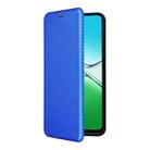 For OPPO A5 5G / 4G Global Carbon Fiber Texture Flip Leather Phone Case(Blue) - 2