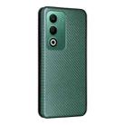 For OPPO A5 5G / 4G Global Carbon Fiber Texture Flip Leather Phone Case(Green) - 3