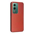 For OPPO A5 5G / 4G Global Carbon Fiber Texture Flip Leather Phone Case(Brown) - 3