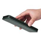 For Nokia C12 / C12 Pro / C12 Plus Carbon Fiber Texture Flip Leather Phone Case(Green) - 6