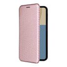 For Sharp Aquos Sense9 Carbon Fiber Texture Flip Leather Phone Case(Pink) - 2