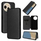 For Sharp Aquos Sense9 Carbon Fiber Texture Flip Leather Phone Case(Black) - 1