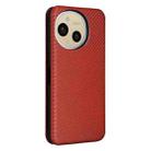 For Sharp Aquos Sense9 Carbon Fiber Texture Flip Leather Phone Case(Brown) - 3