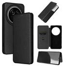 For Sharp Aquos R9 Pro Carbon Fiber Texture Flip Leather Phone Case(Black) - 1