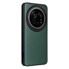 For Sharp Aquos R9 Pro Carbon Fiber Texture Flip Leather Phone Case(Green) - 3