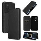 For Xiaomi Redmi K60E Carbon Fiber Texture Flip Leather Phone Case(Black) - 1