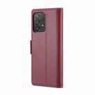 For Samsung Galaxy A33 5G CaseMe 023 Butterfly Buckle Litchi Texture RFID Anti-theft Leather Phone Case(Wine Red) - 3
