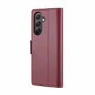 For Samsung Galaxy A34 5G CaseMe 023 Butterfly Buckle Litchi Texture RFID Anti-theft Leather Phone Case(Wine Red) - 3