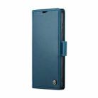 For Samsung Galaxy A73 5G CaseMe 023 Butterfly Buckle Litchi Texture RFID Anti-theft Leather Phone Case(Blue) - 2