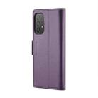 For Samsung Galaxy A73 5G CaseMe 023 Butterfly Buckle Litchi Texture RFID Anti-theft Leather Phone Case(Pearly Purple) - 3