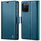 For Samsung Galaxy S20+ CaseMe 023 Butterfly Buckle Litchi Texture RFID Anti-theft Leather Phone Case(Blue) - 1