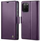 For Samsung Galaxy S20+ CaseMe 023 Butterfly Buckle Litchi Texture RFID Anti-theft Leather Phone Case(Pearly Purple) - 1