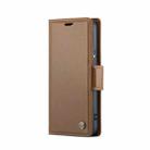 For Samsung Galaxy S22+ 5G CaseMe 023 Butterfly Buckle Litchi Texture RFID Anti-theft Leather Phone Case(Brown) - 2