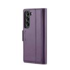 For Samsung Galaxy S22+ 5G CaseMe 023 Butterfly Buckle Litchi Texture RFID Anti-theft Leather Phone Case(Pearly Purple) - 3