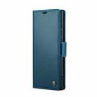 For Samsung Galaxy S22 Ultra 5G CaseMe 023 Butterfly Buckle Litchi Texture RFID Anti-theft Leather Phone Case(Blue) - 2