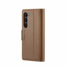 For Samsung Galaxy S23 5G CaseMe 023 Butterfly Buckle Litchi Texture RFID Anti-theft Leather Phone Case(Brown) - 3