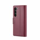 For Samsung Galaxy S23 5G CaseMe 023 Butterfly Buckle Litchi Texture RFID Anti-theft Leather Phone Case(Wine Red) - 3