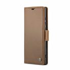 For Samsung Galaxy S23 Ultra 5G CaseMe 023 Butterfly Buckle Litchi Texture RFID Anti-theft Leather Phone Case(Brown) - 2