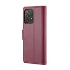 For Samsung Galaxy A53 CaseMe 023 Butterfly Buckle Litchi Texture RFID Anti-theft Leather Phone Case(Wine Red) - 3