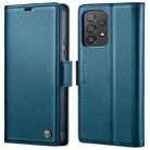 For Samsung Galaxy A53 CaseMe 023 Butterfly Buckle Litchi Texture RFID Anti-theft Leather Phone Case(Blue) - 1