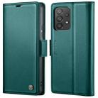 For Samsung Galaxy A53 CaseMe 023 Butterfly Buckle Litchi Texture RFID Anti-theft Leather Phone Case(Pearly Blue) - 1