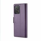 For Samsung Galaxy A53 CaseMe 023 Butterfly Buckle Litchi Texture RFID Anti-theft Leather Phone Case(Pearly Purple) - 3