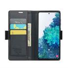 For Samsung Galaxy S20 FE CaseMe 023 Butterfly Buckle Litchi Texture RFID Anti-theft Leather Phone Case(Black) - 4
