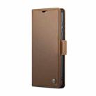 For Samsung Galaxy S20 FE CaseMe 023 Butterfly Buckle Litchi Texture RFID Anti-theft Leather Phone Case(Brown) - 2