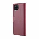 For Samsung Galaxy A12 5G CaseMe 023 Butterfly Buckle Litchi Texture RFID Anti-theft Leather Phone Case(Wine Red) - 3